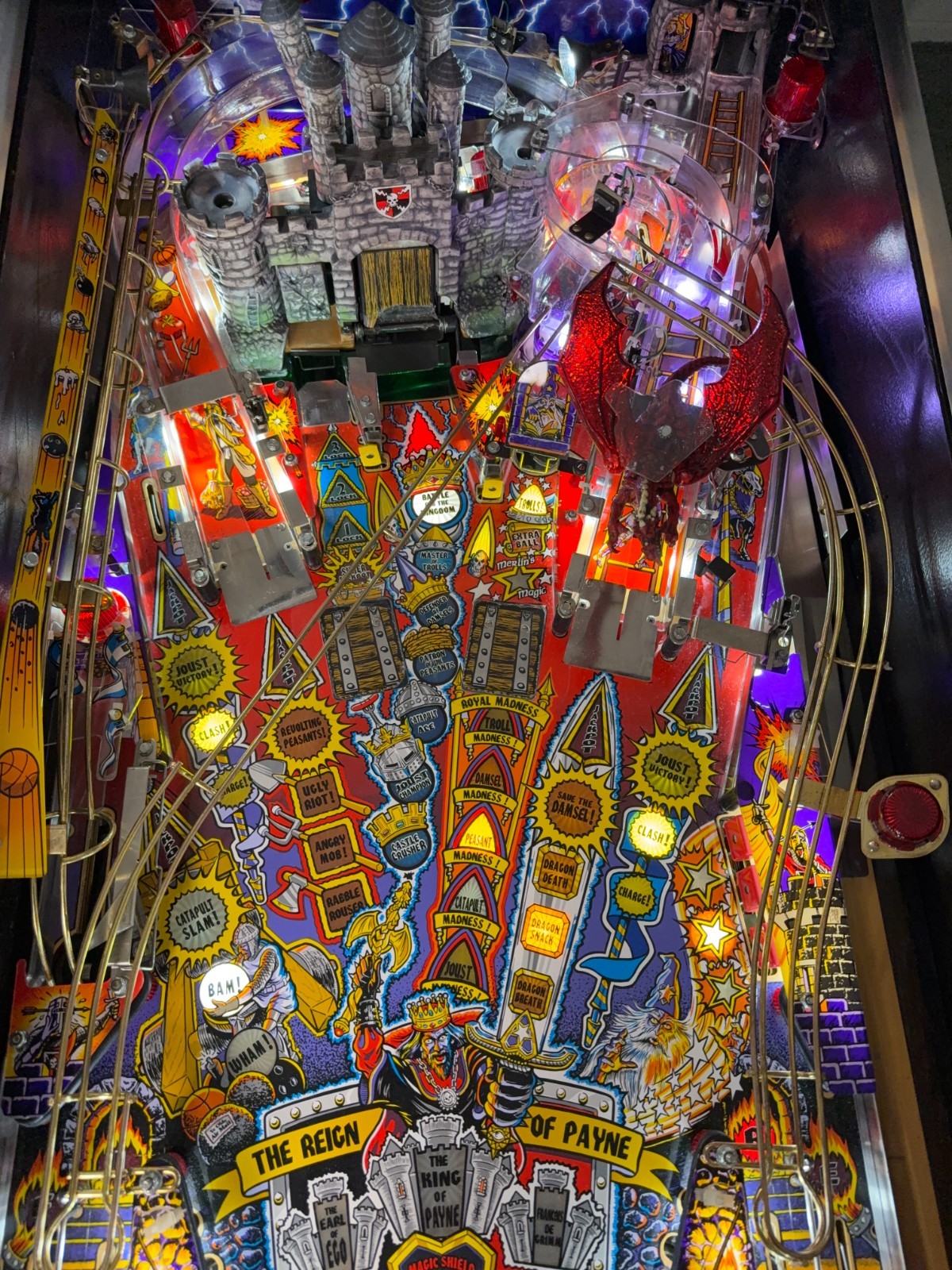 Medieval Madness Pinball Machine - Williams 1997