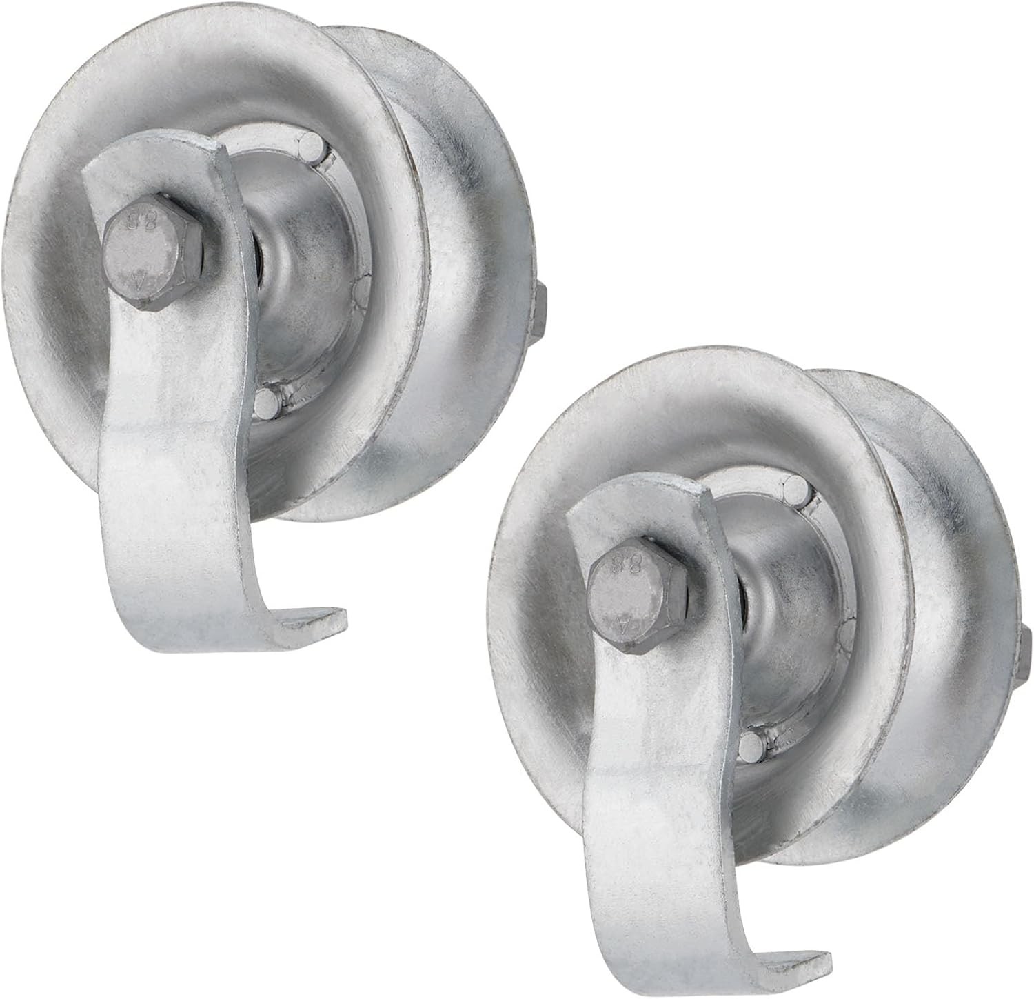 2 Pack Sliding Gate Rollers 5" Steel Pipe Track Roller Galvanized for 1 5/8" ...