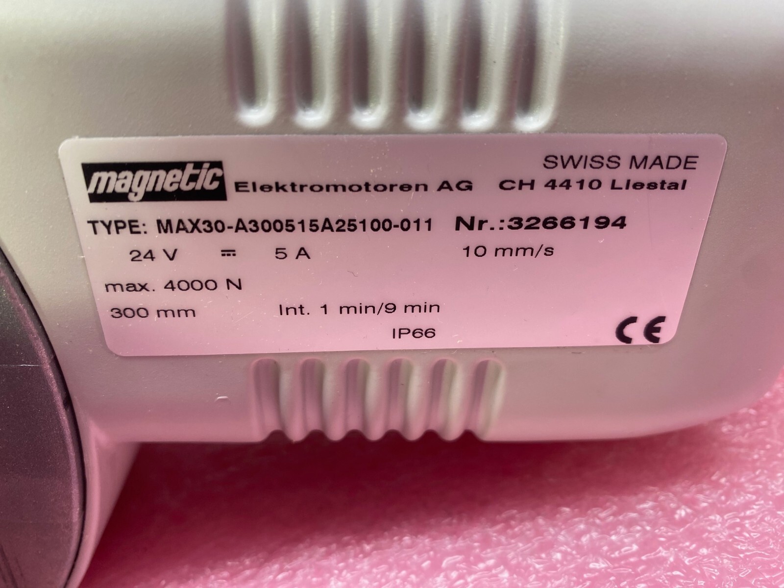 MAGNETIC MAX30-A300515A25100-011 LINEAR ACTUATOR