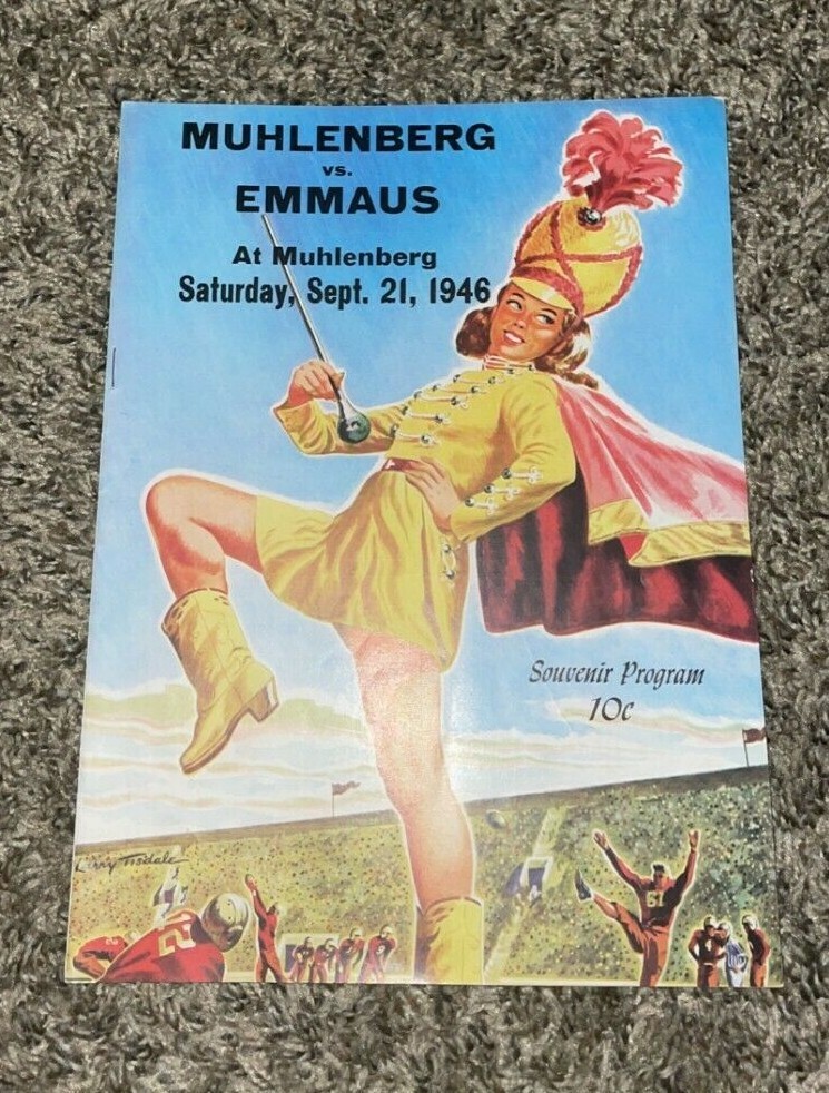 Vintage Muhlenberg vs Emmaus PA High School Football Program September 21, 1946