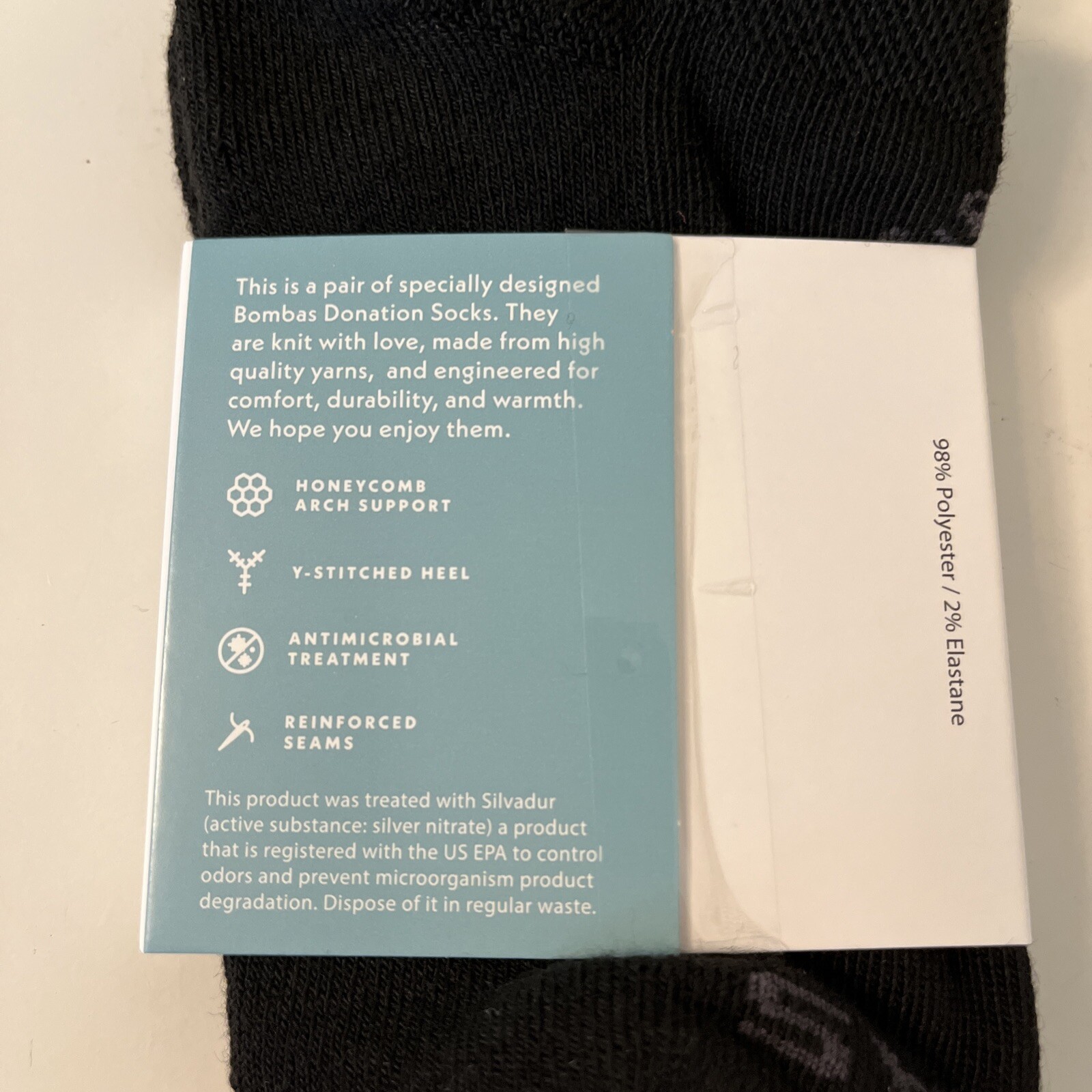 2 Pairs Bombas Womens Ankle Socks Size Small Black Gray Honeycomb Youth NEW