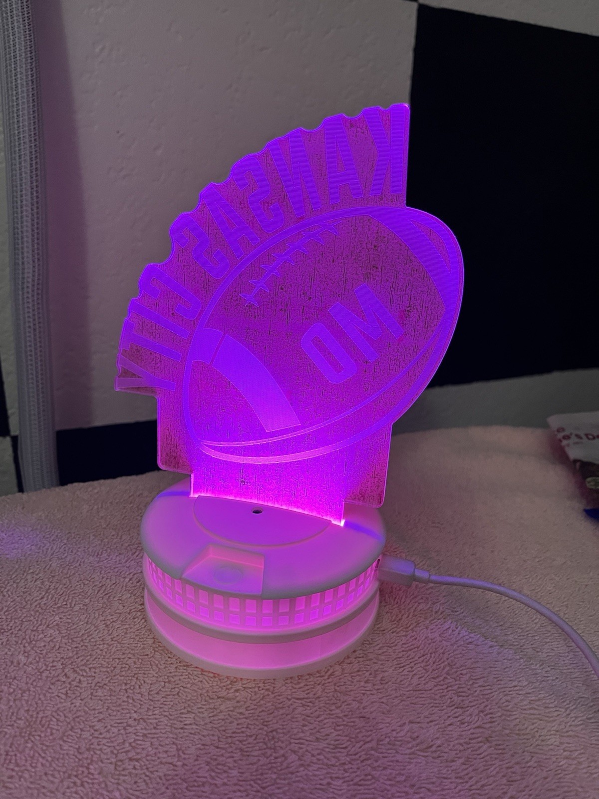 Kansas City 3D Creative Visualization Lamp Mullticolored w/ Remote/NEW/FREE SHIP