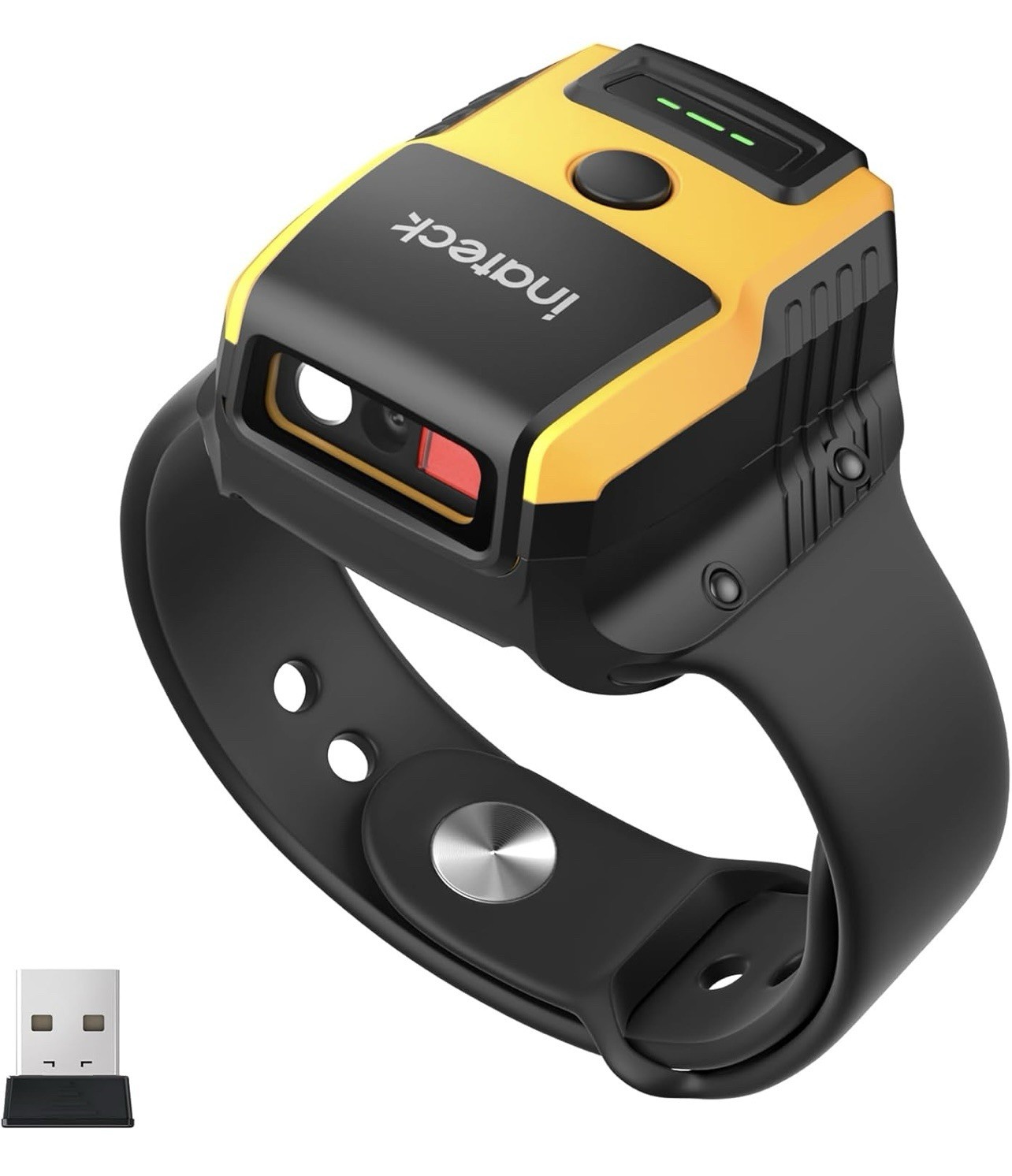 Wearable Hands Free Barcode Scanner Watch 2D QR Reader Wireless Bluetooth