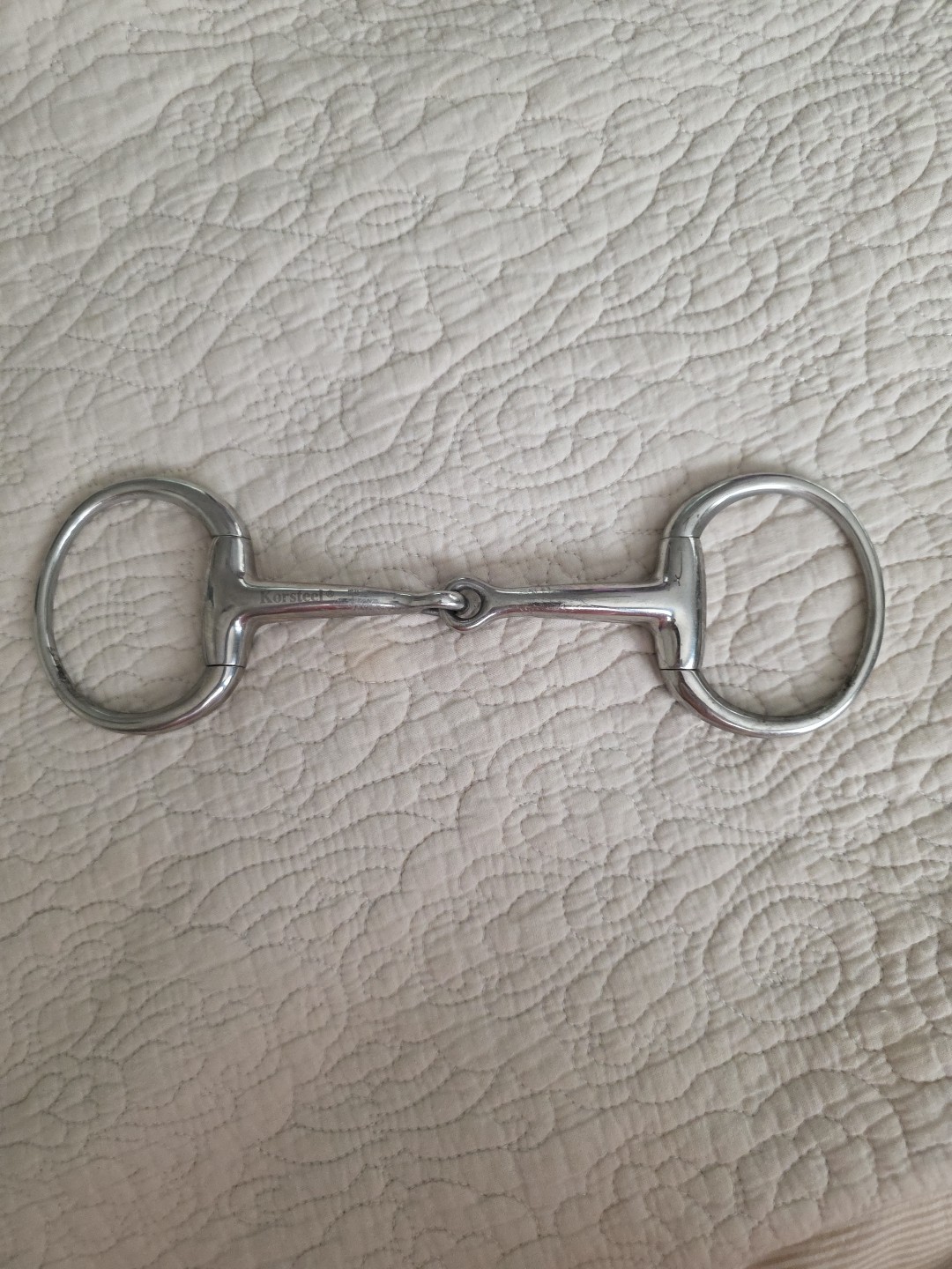 Korsteel Single Joint Eggbutt Snaffle Bit 5 Inch Solid