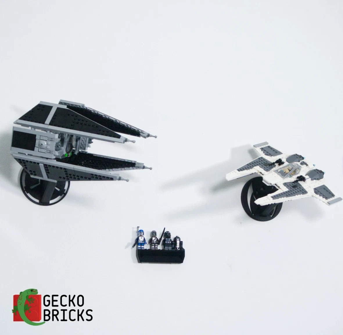 Wall Mount display for Lego 75348 Fang Fighter vs Tie