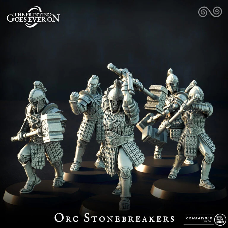 Orc Stonebreakers - Resin Tabletop Miniature