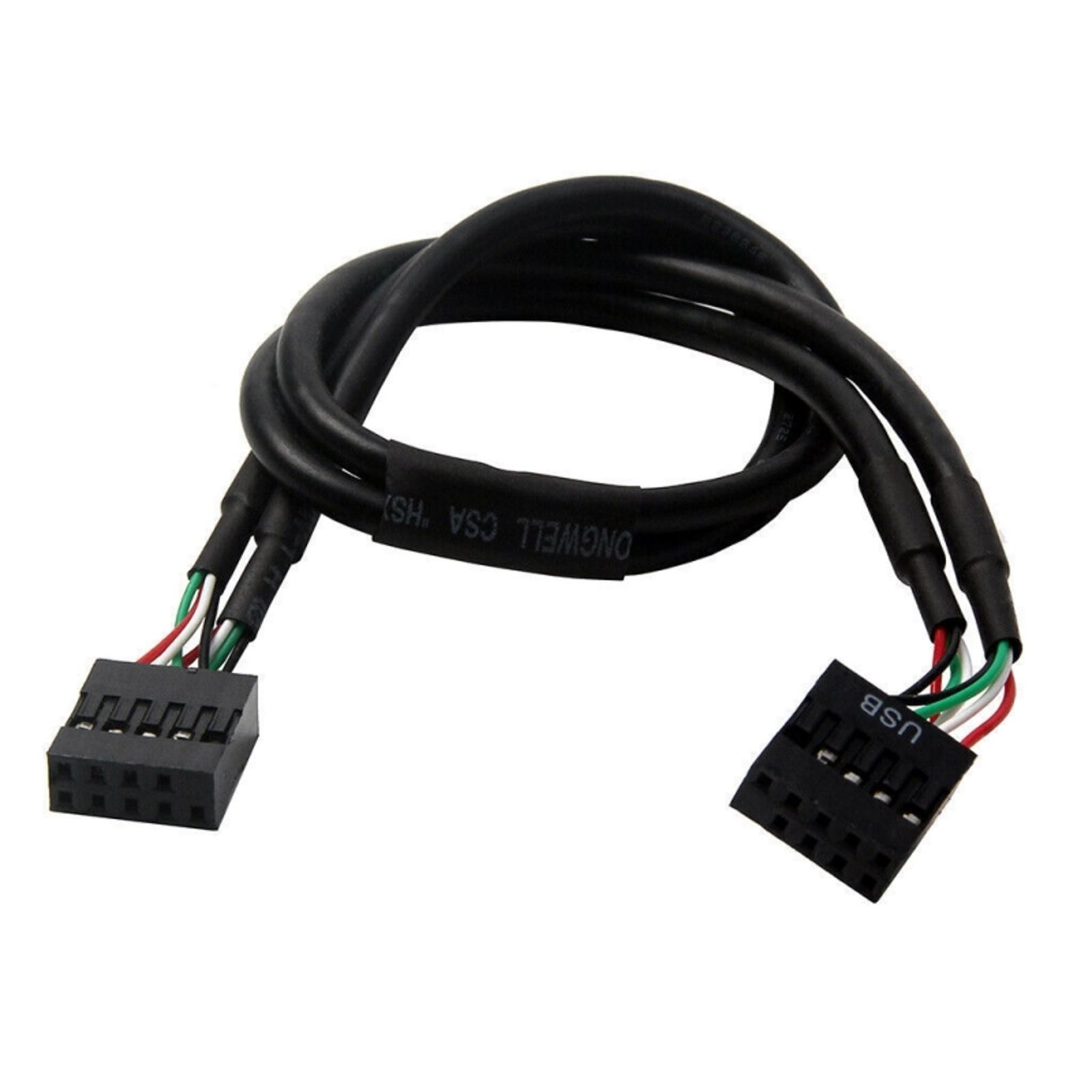 PC Cases Internal 9 Pin USB2.0 To Dual 9 Pin Pcb Double Chipset Enhanced Cable n