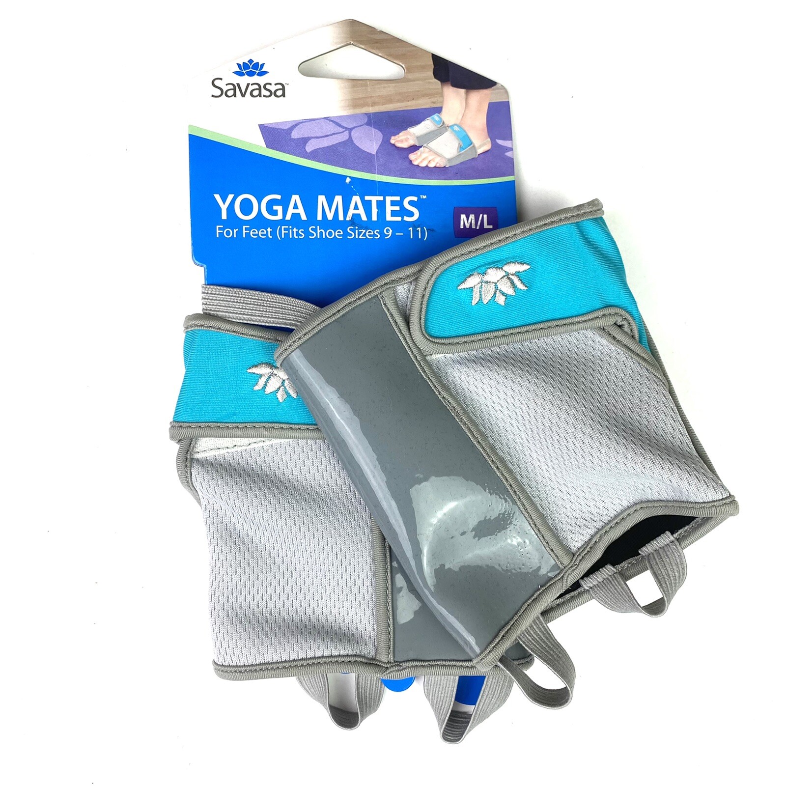 Savasa Yoga Mates M/L For Feet 9-11 Sticky Slip Proof Easy On/Off Protect New