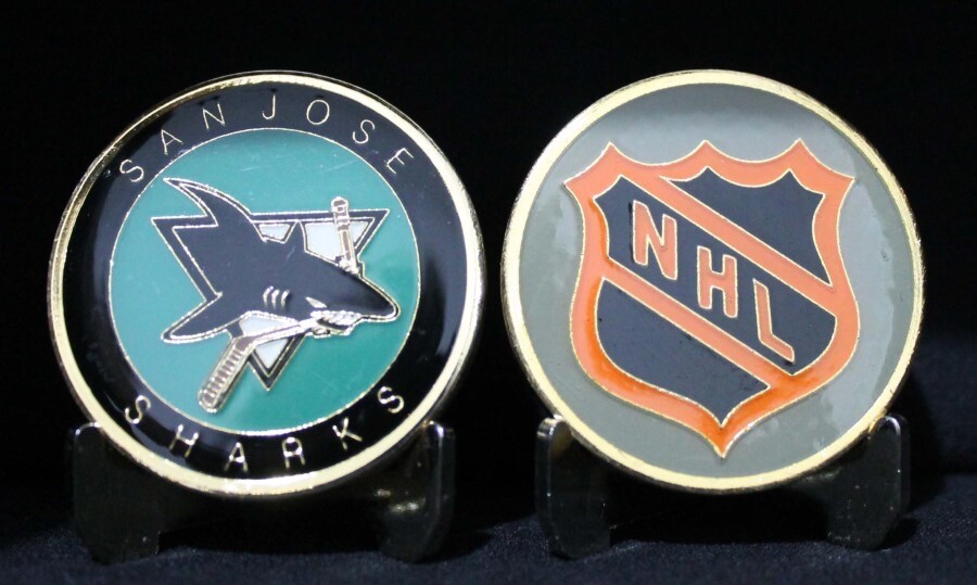 NHL SAN JOSE SHARKS COLLECTIBLE CHALLENGE COIN NEW
