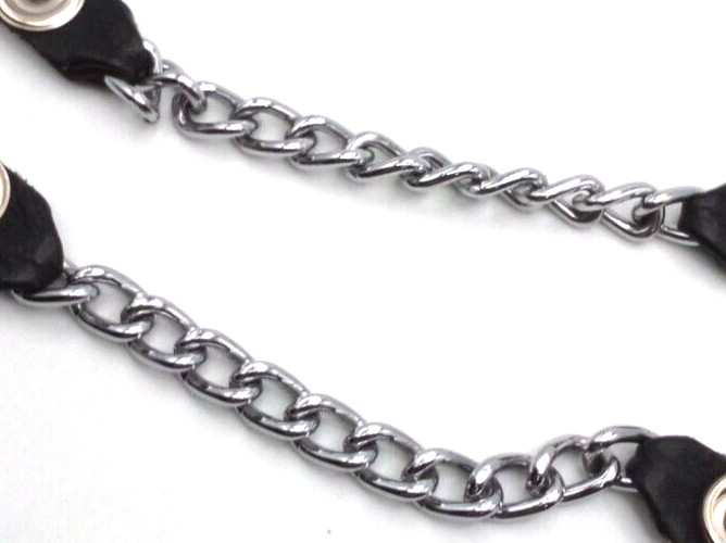 Pair Black ChromeL BUFFALO NICKEL vest extensions used