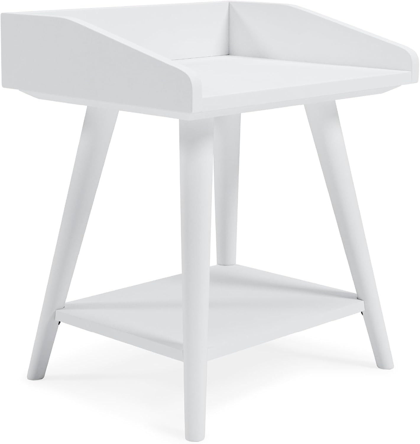 Modern White Accent Table by  Blariden