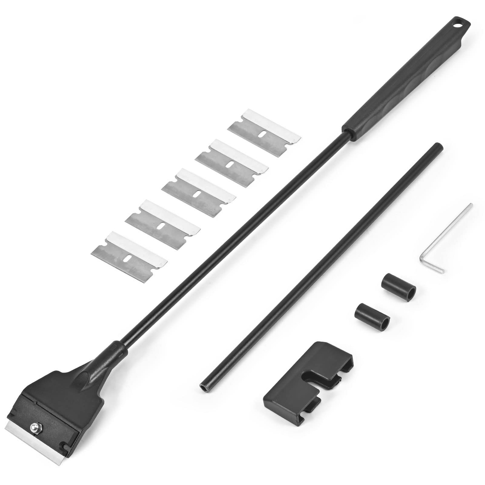 Olaismln Fish Tank Scraper Cleaner for Glass Aquariums, 21" Handheld Scraper...