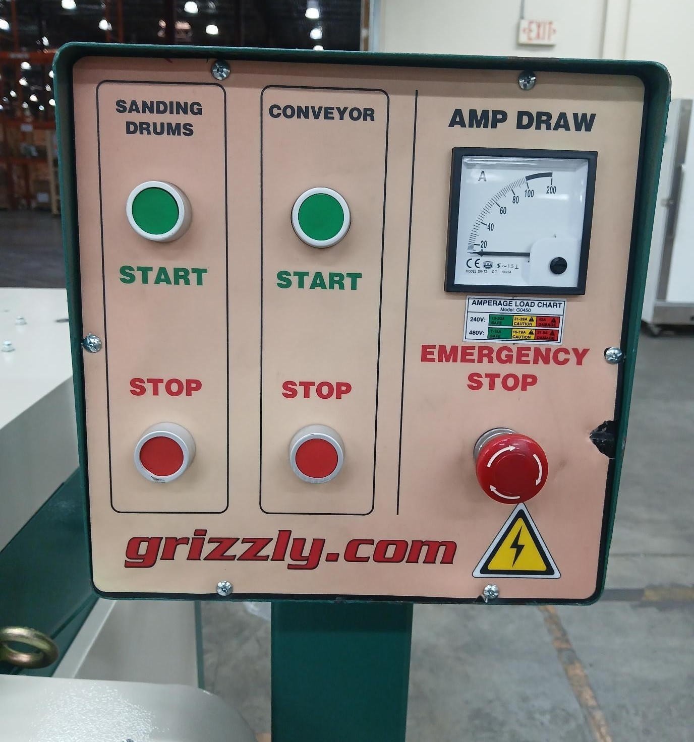 Grizzly 37" 3-Phase Drum Sander