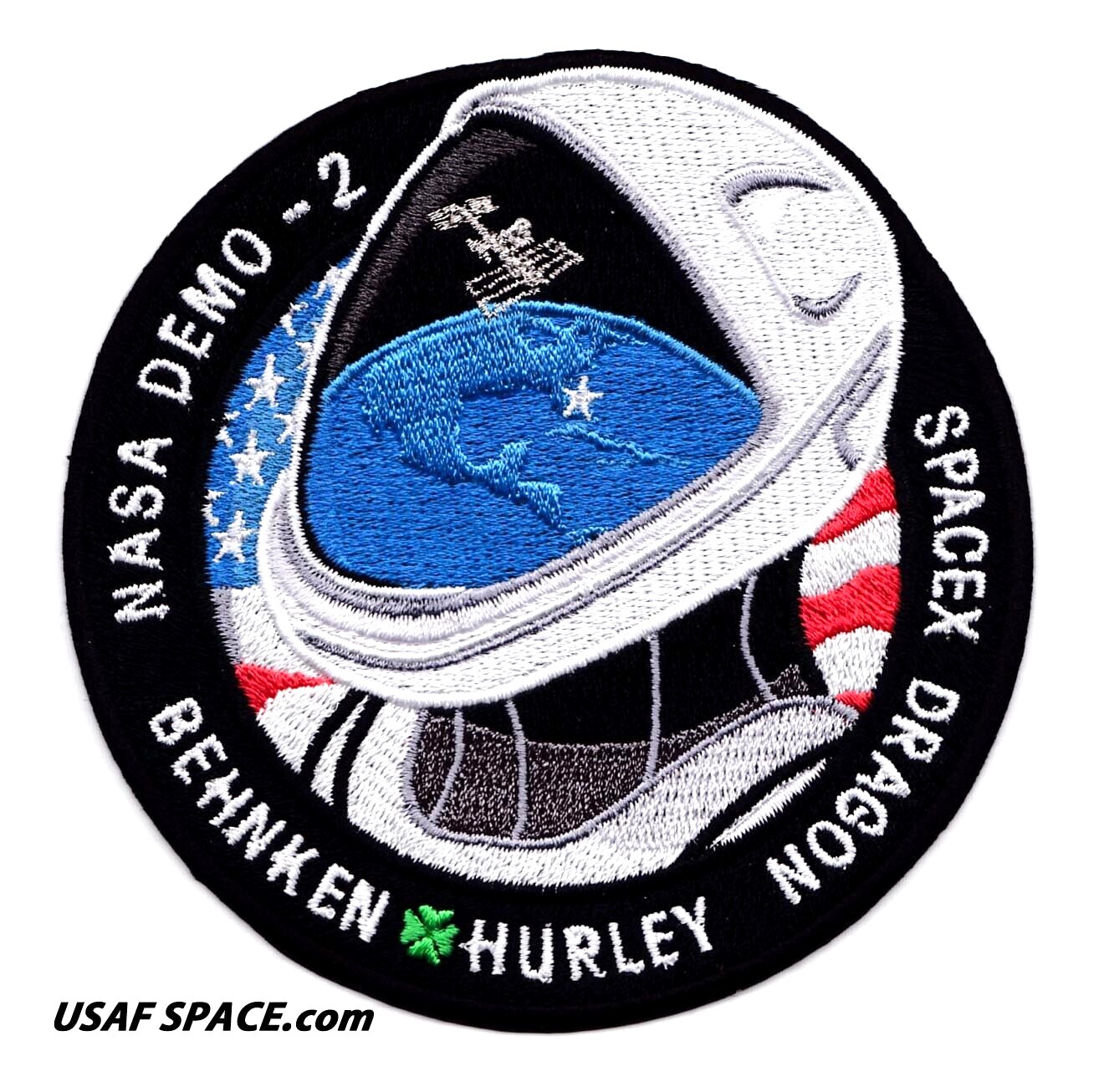 Authentic Demo-2 First Crewed Flight SpaceX DM-2 AB Emblem NASA Space Patch USA