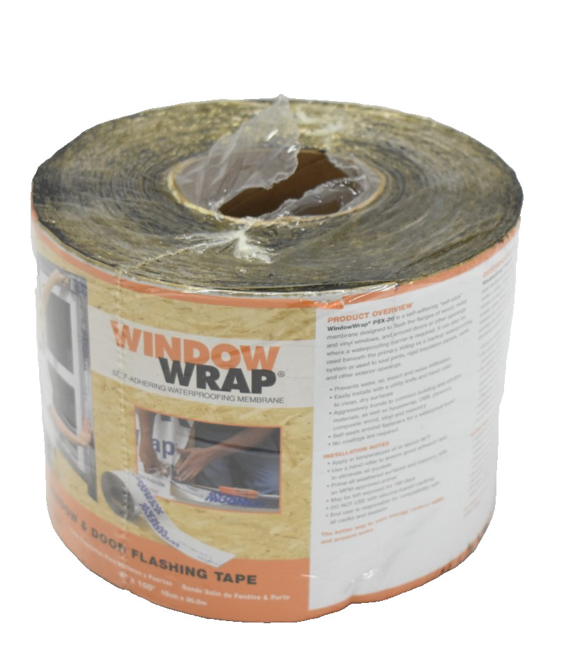 MFM Window Wrap PSX 20 6" x 100' Window & Door Flashing Tape Self-Adhering