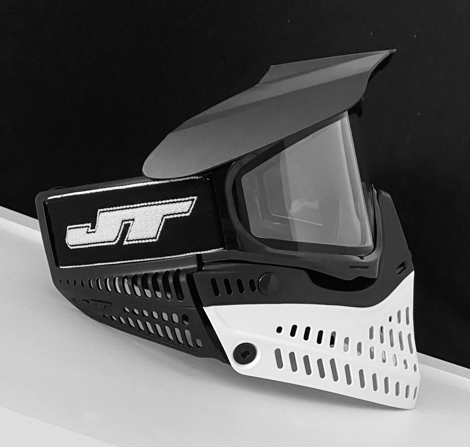 NEW JT Proflex Paintball Mask Goggle Spectra Clear Thermal Lens Black White