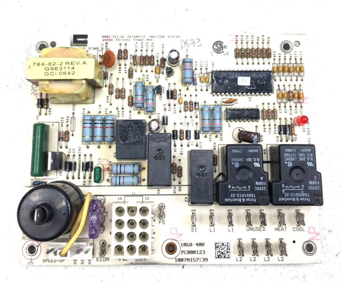 Honeywell 1068-400 Goodman Amana Control Circuit Board PCB00123 used #D673