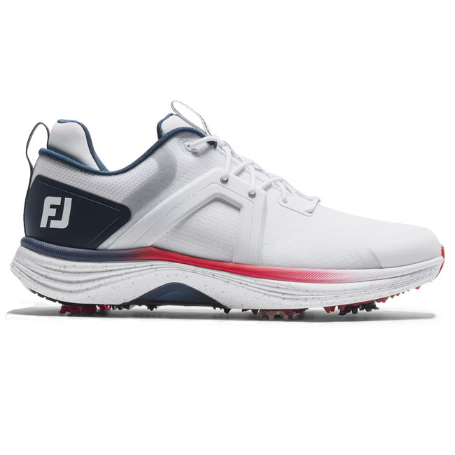 FootJoy HyperFlex Men Golf Shoe - Authentic (US Size: 10.5-11, White/Red)