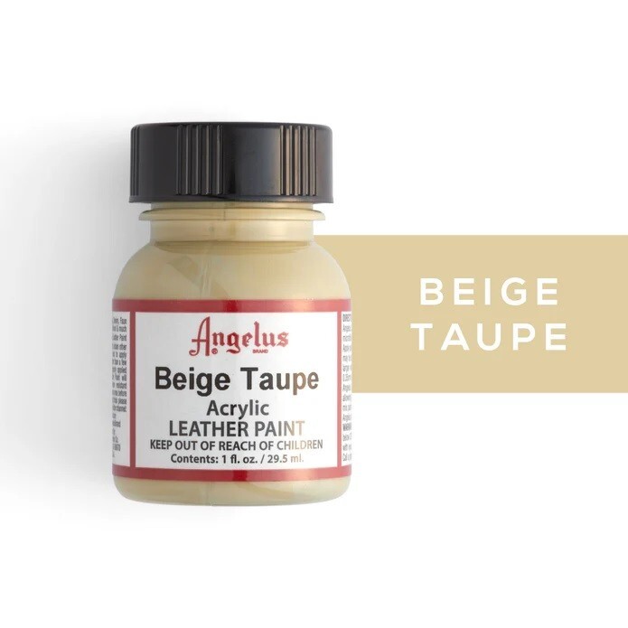 Angelus Acrylic Leather Paints  Color Beige Taupe - 1 fl.oz