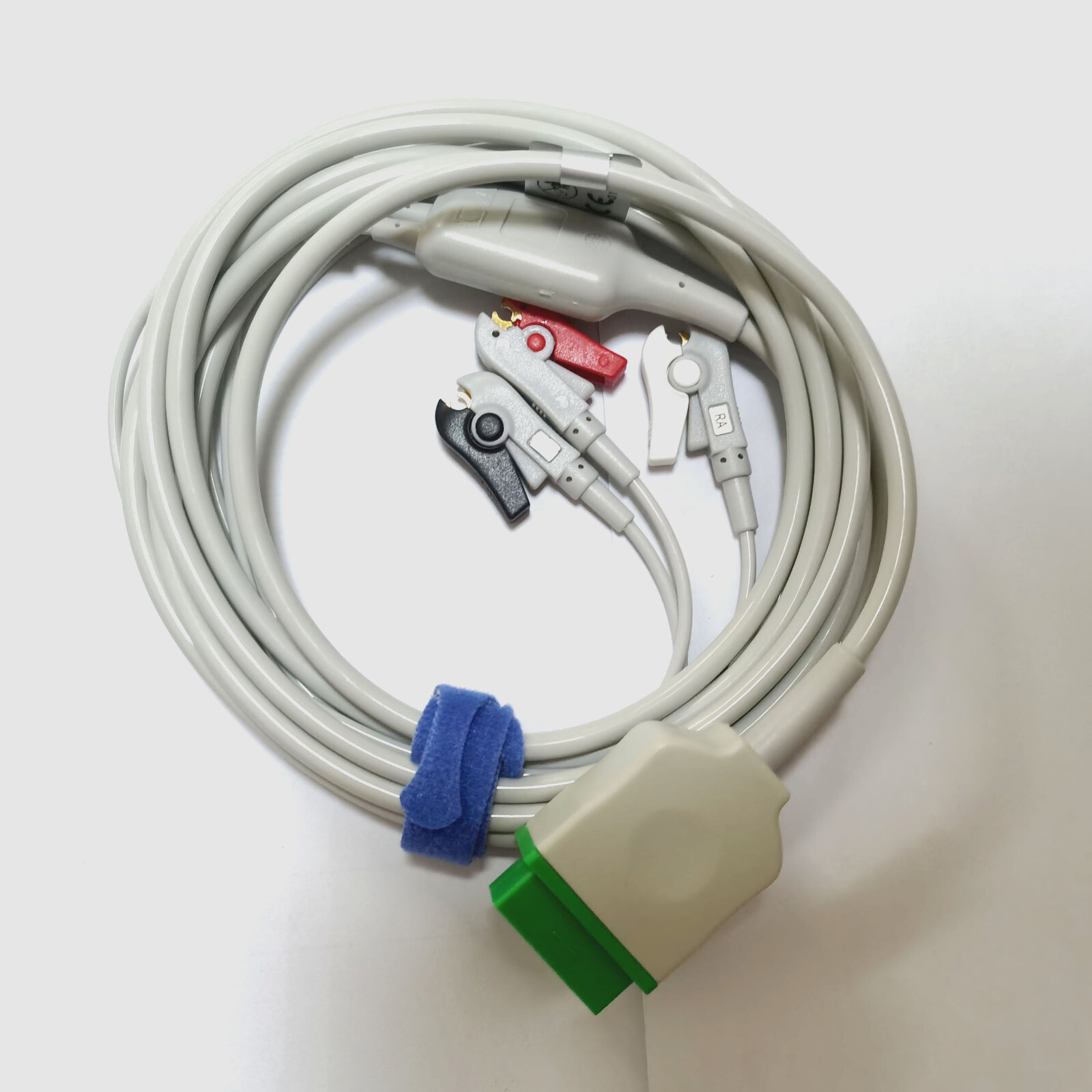 GE-Marquette Compatible Dash2000/3000/400 AHA Fixed-Pinch 3 leads ECG Cable