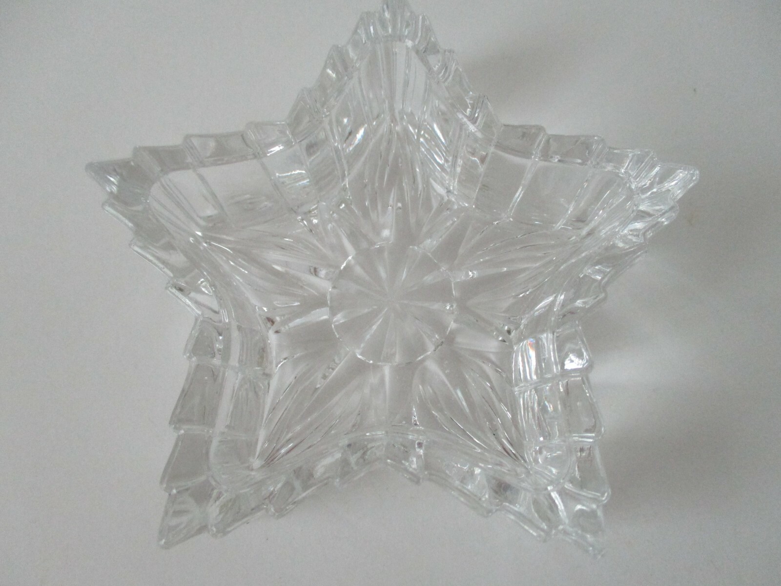 Lead Crystal STAR Jewelry Trinket Box