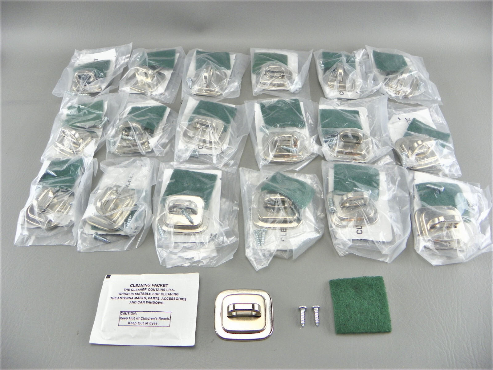 Staples Security Metal Zinc Laptop Electronic Cable Cord Lock Base Plate Lot New