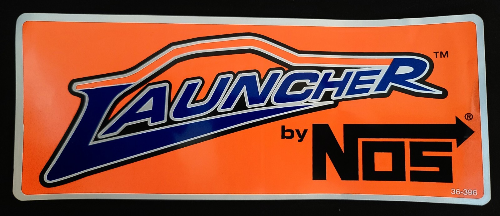 NITROUS OXIDE STICKER ORIGINAL 9 1/2 X 3 7/8" GLOSSY 36-396