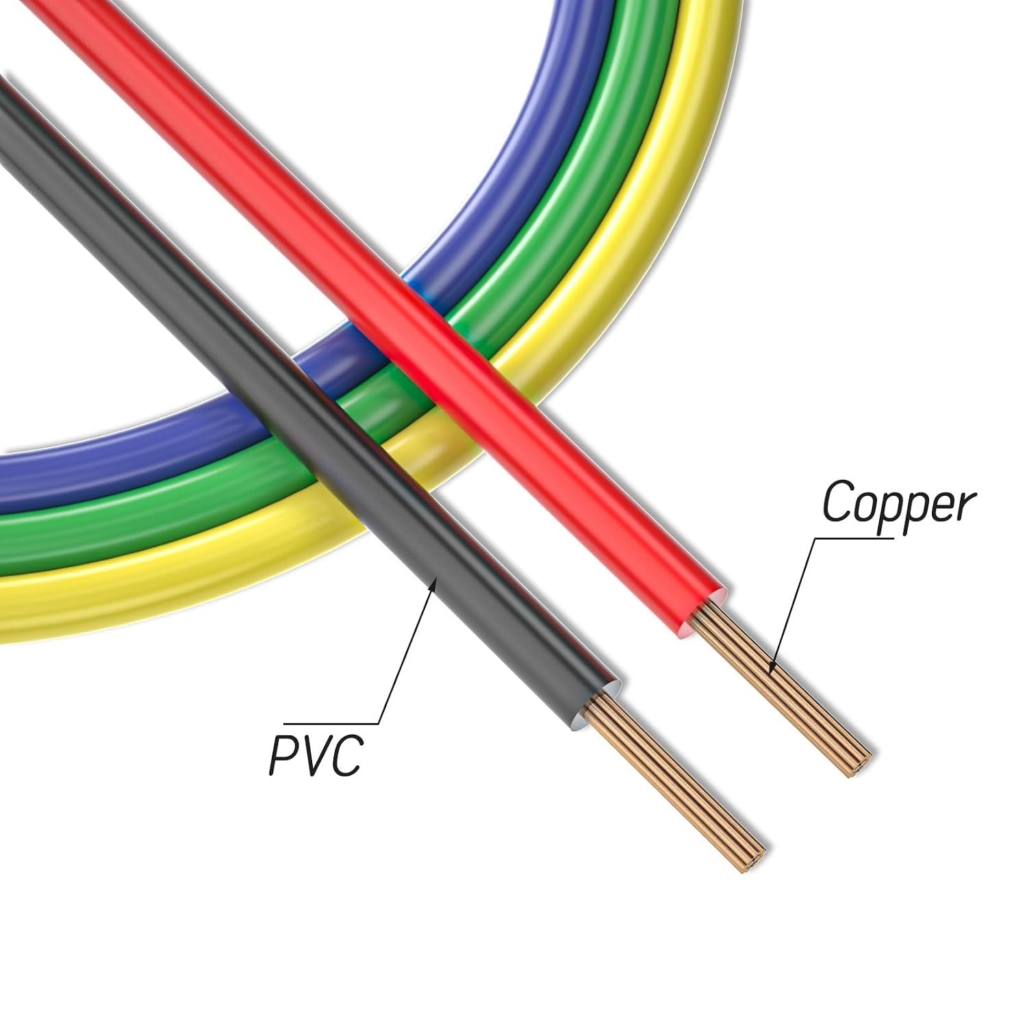 Alligator Clips Leads 5PCS - 16.4ft Copper Cable
