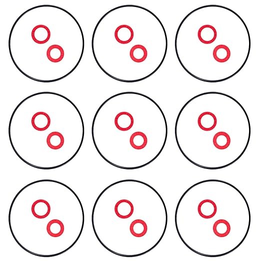 27pcs Carburetor Float Bowl Gasket Kit, Bowl Gaskets and Bolt Washer Lawn Mower