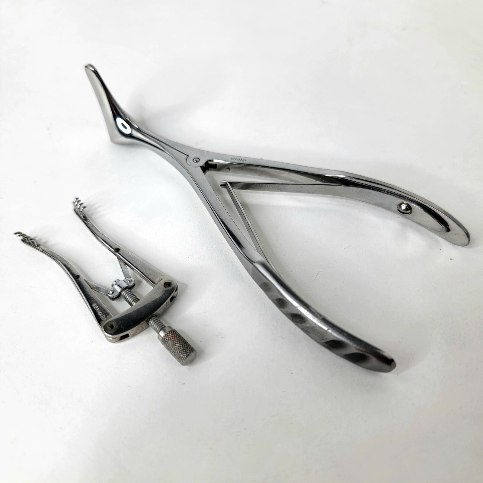 Vintage A. S. Aloe | Mini 2.5" Retractor and Aloe 5.5" Speculum, Made in Germany