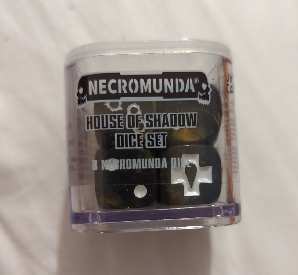 House of Shadow Dice Set Necromunda Delaque Gang Warhammer OOP Games Workshop