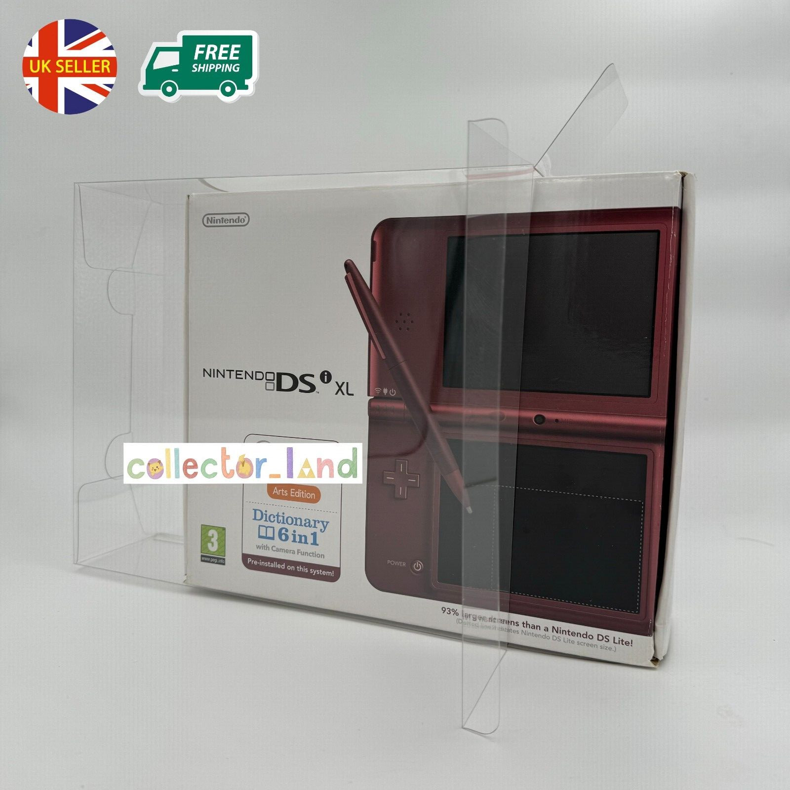 Nintendo DSi XL BOX PROTECTOR Handheld Console STRONG 0.5mm PLASTIC DISPLAY CASE