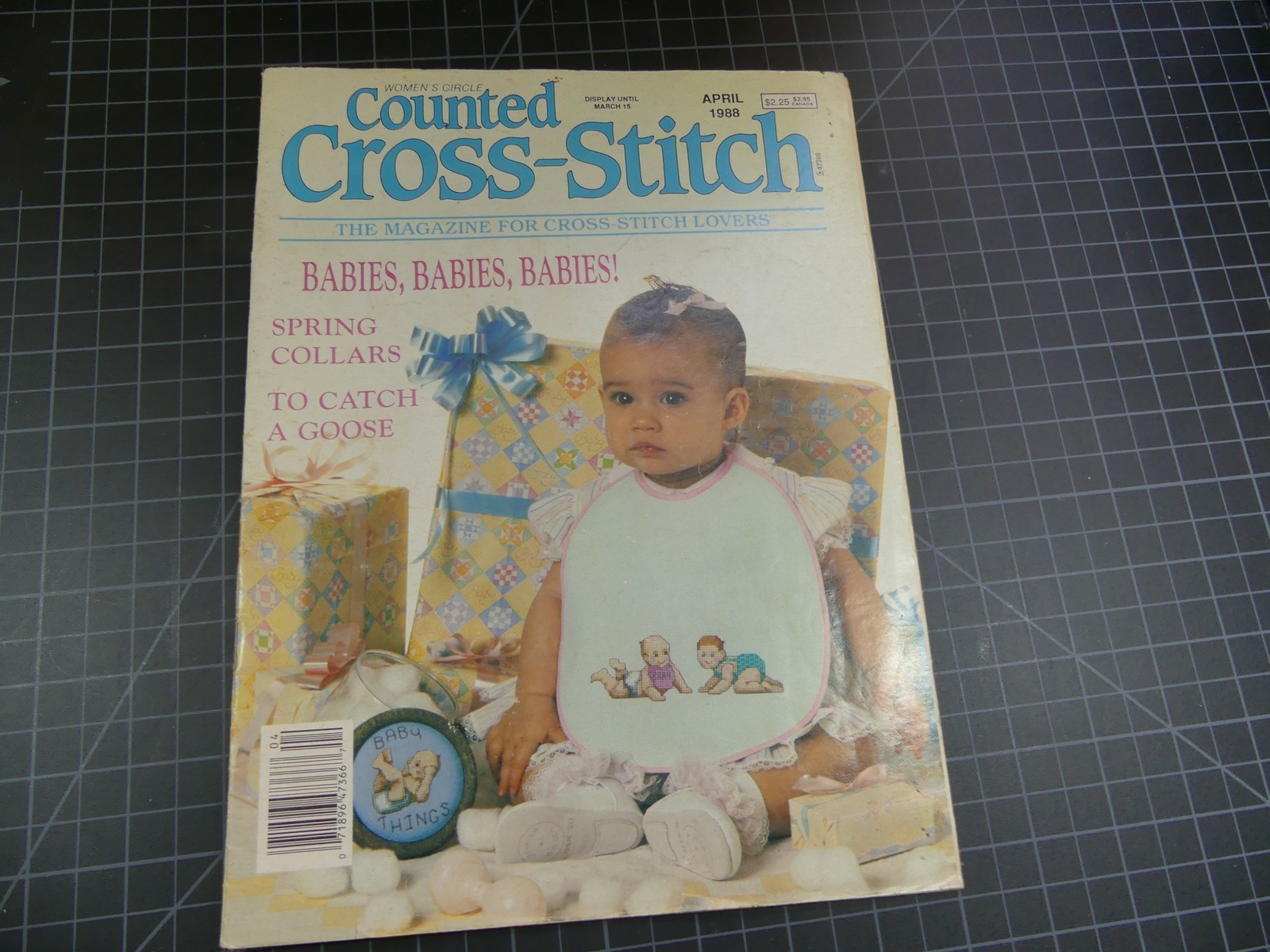 Womens Circle Counted Cross Stitch Magazine April 1988