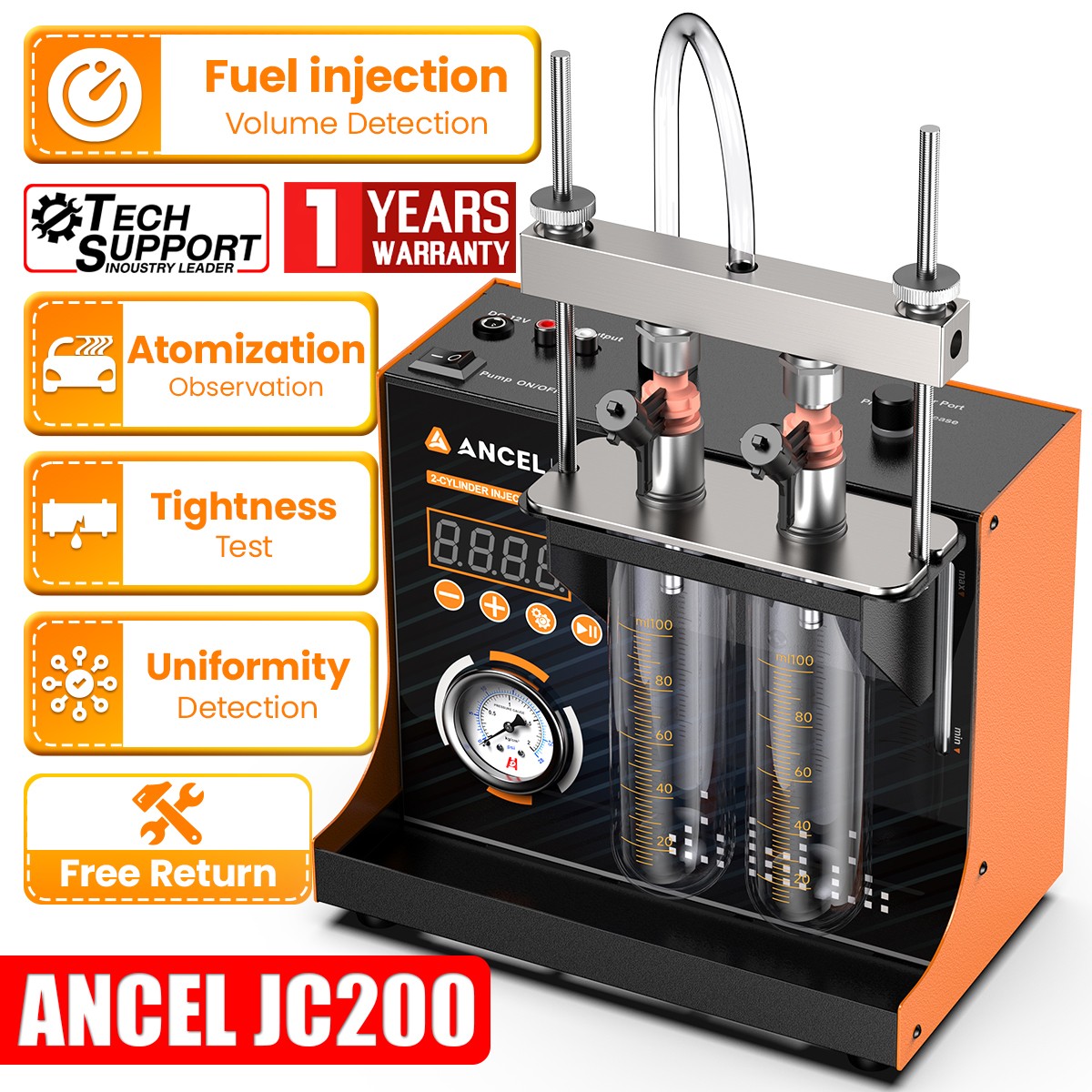 Fuel Injector Cleaner Tester Machine Auto Ultrasonic Injector Tester Cleaning