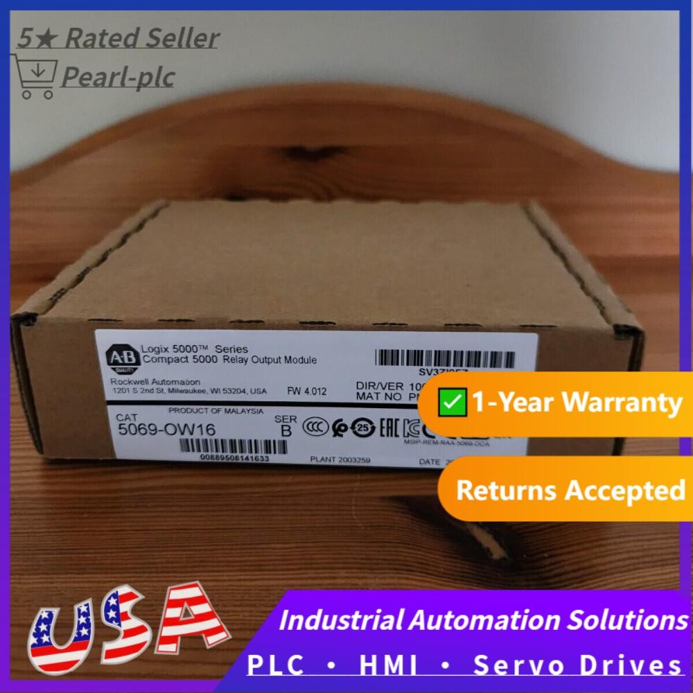 New Sealed AB 5069-OW16 Compact 5000 Relay Output Module PLC US Free Tax