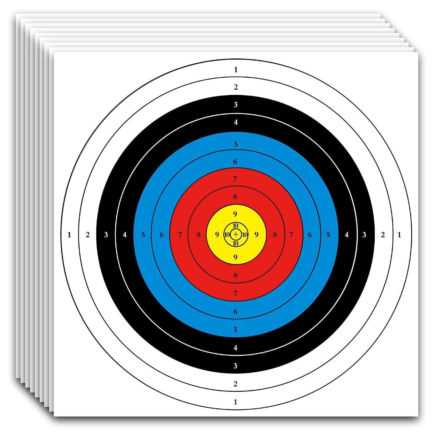 MOLFUJ Archery Targets Paper, 20pcs/50pcs Bow and Arrow Targets for Hunting Back
