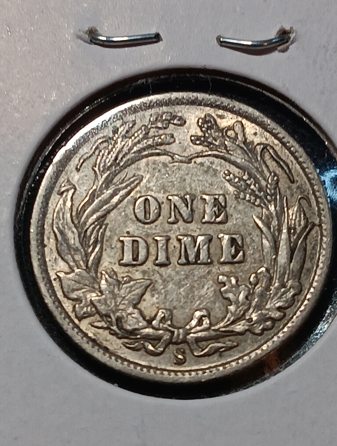 👉1907-S Barber Silver Dime 10C AU+ STUNNING