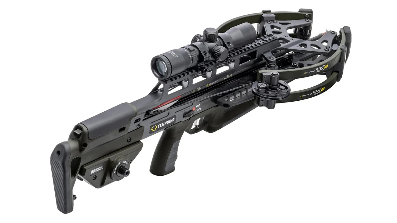 TenPoint TX28 Rangemaster 100 Scope Package Moss Green