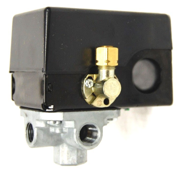 COLEMAN 034-0107 PRESSURE SWITCH W/ UNLOADER VALVE & LEVER 4 PORT 175 PSI