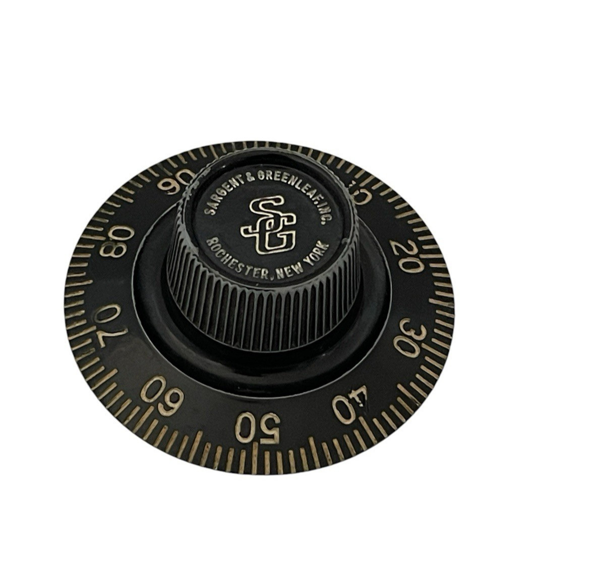 Antique Sargent & Greenleaf Safe Combination Dial Lock Knob 3" Vintage