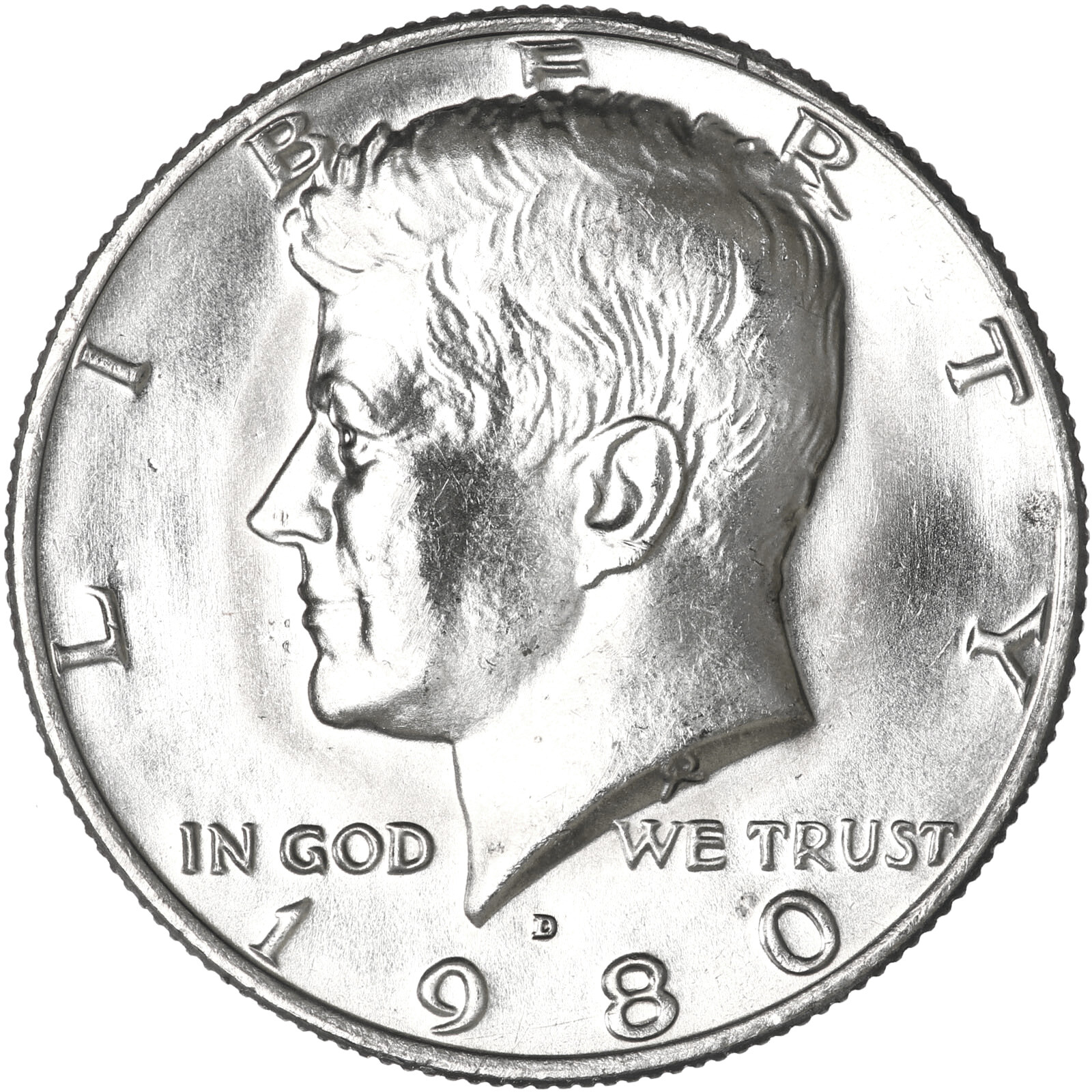 1980 D Kennedy Half Dollar CN-Clad BU