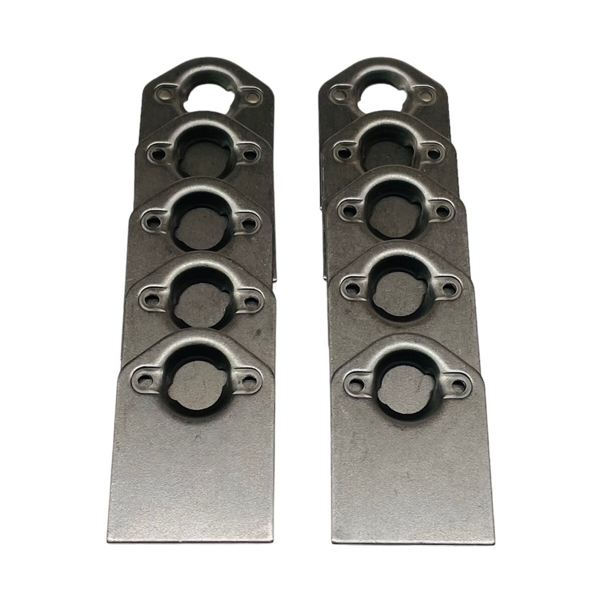 Qtr Turn DZUS Fastener Weld Plates - (1 inch - #5 - 10pk)