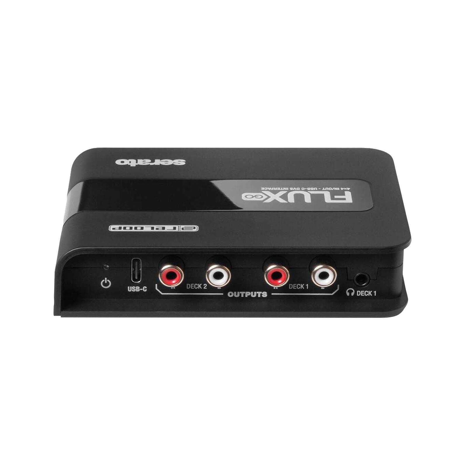 Reloop Flux Go Pocket-Sized 2-Channel (4x4) USB-C DVS Audio Interface w Case