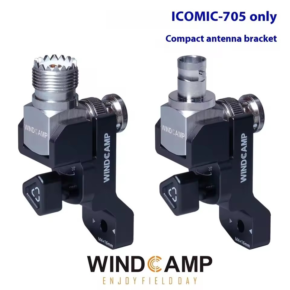 Aluminum Quick Release Antenna Stand Support Adapter for ICOM IC-705 ARK-7055