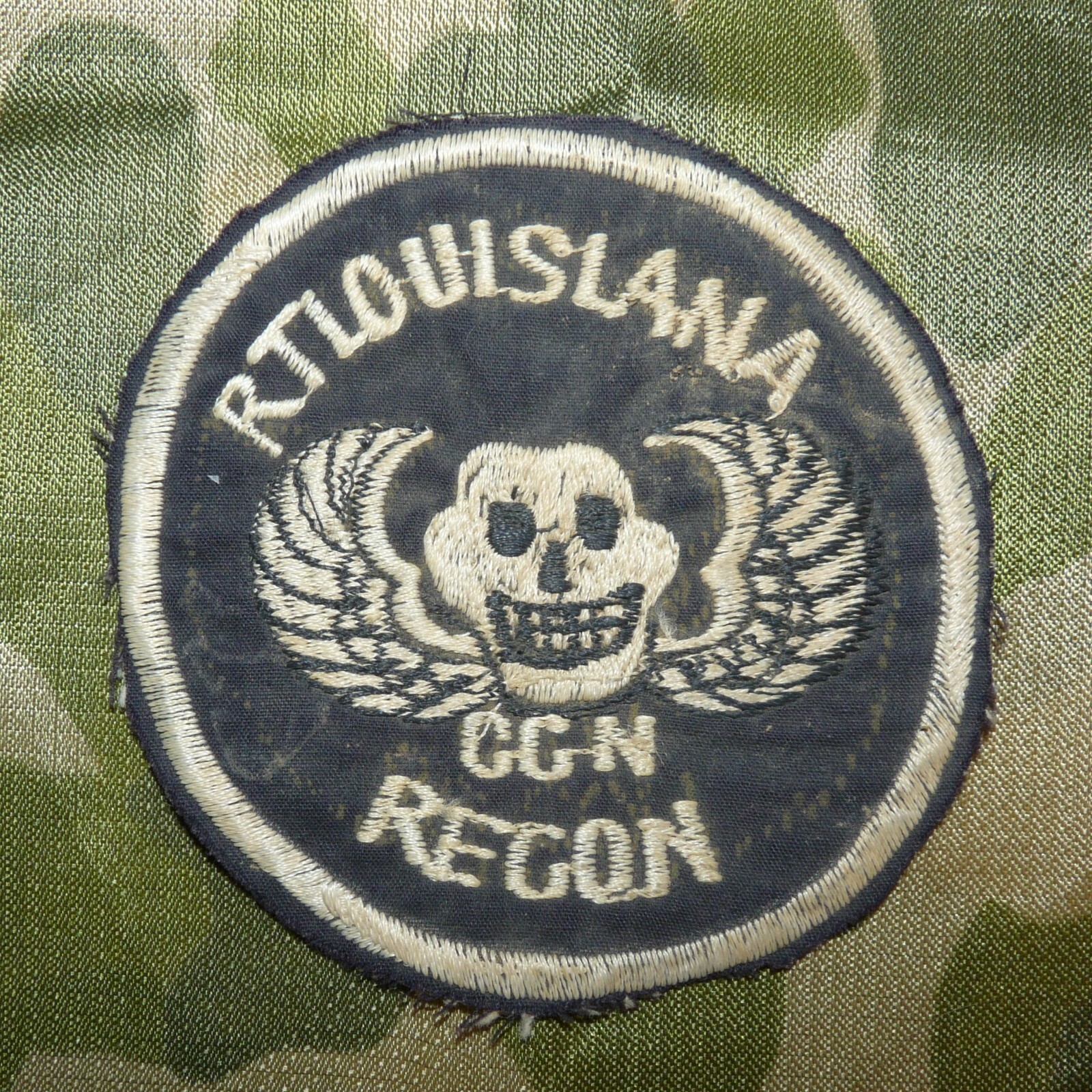 Vietnam War MACV-SOG CCC Recon Team Louisiana 3rd Gen Pocket Patch (REPRO)