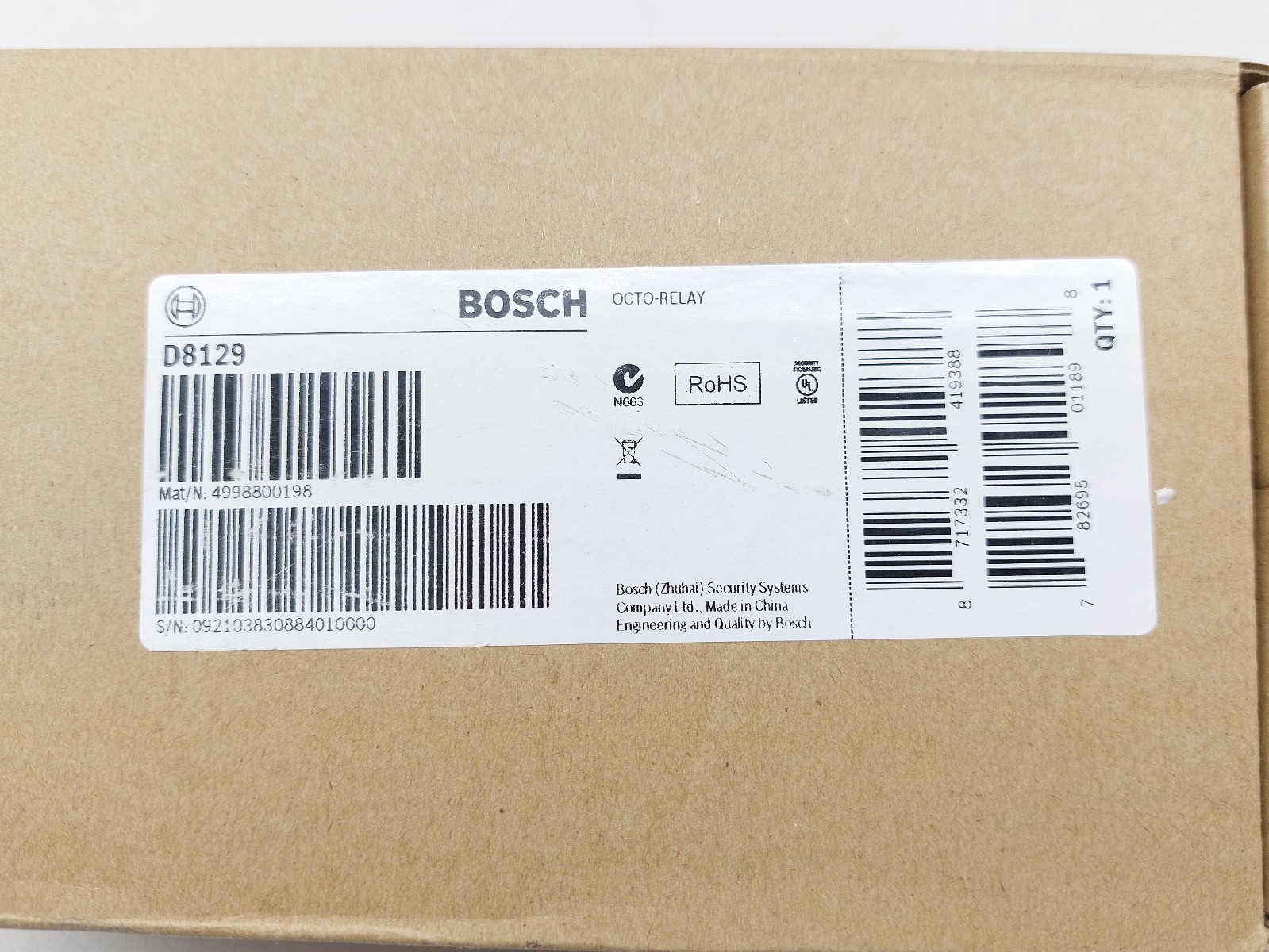 Bosch Octo Relay D8129 4998800198