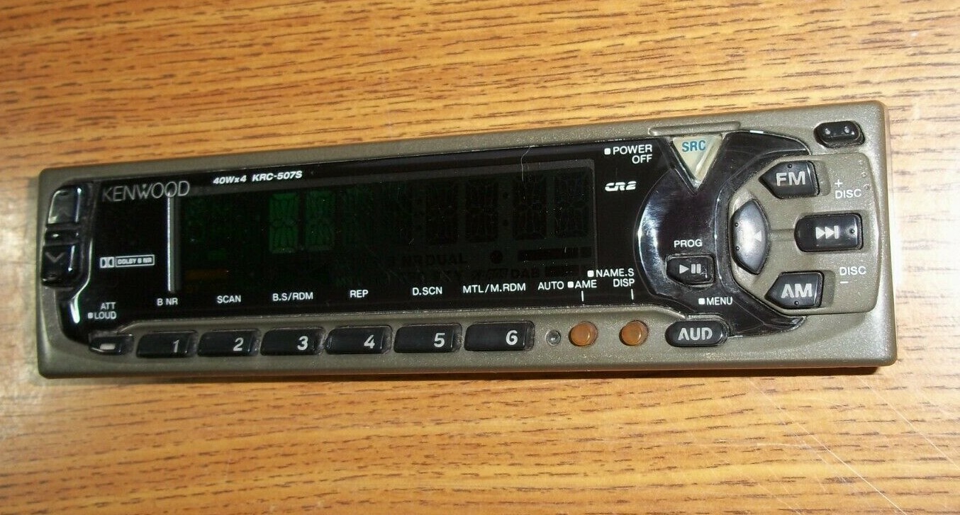 Kenwood KRC-507s Replacement Detatchable Faceplate Untested with case