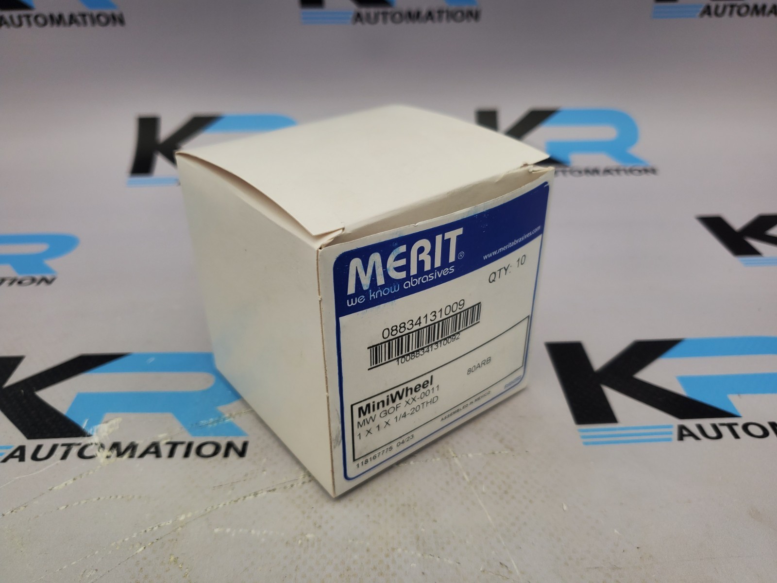 Merit 08834131009 Flap Wheel 80 Grit 1/4-20THD *Pk Of 10*