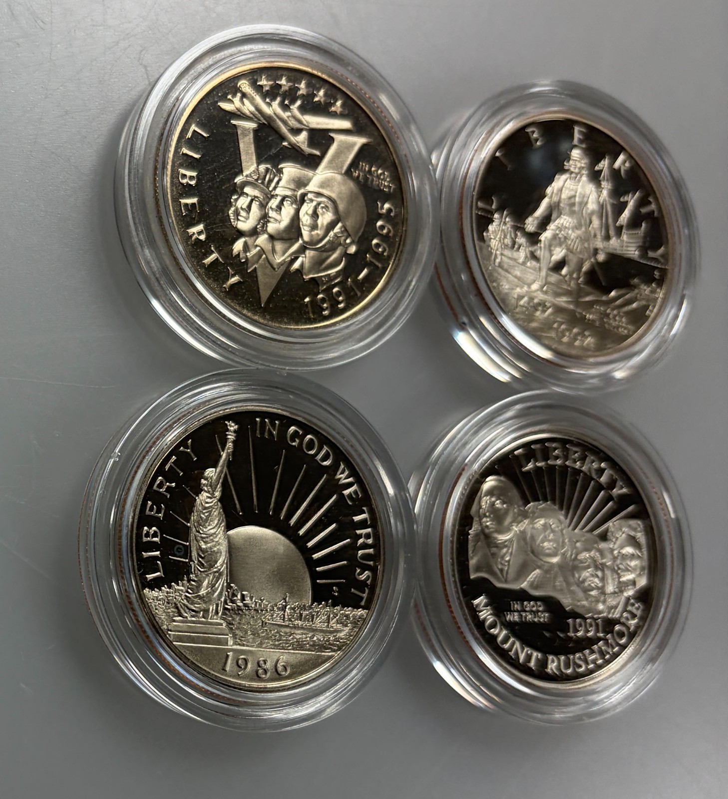 U.S. Mint Commemorative PROOF Half Dollars - Group of 4, All Different