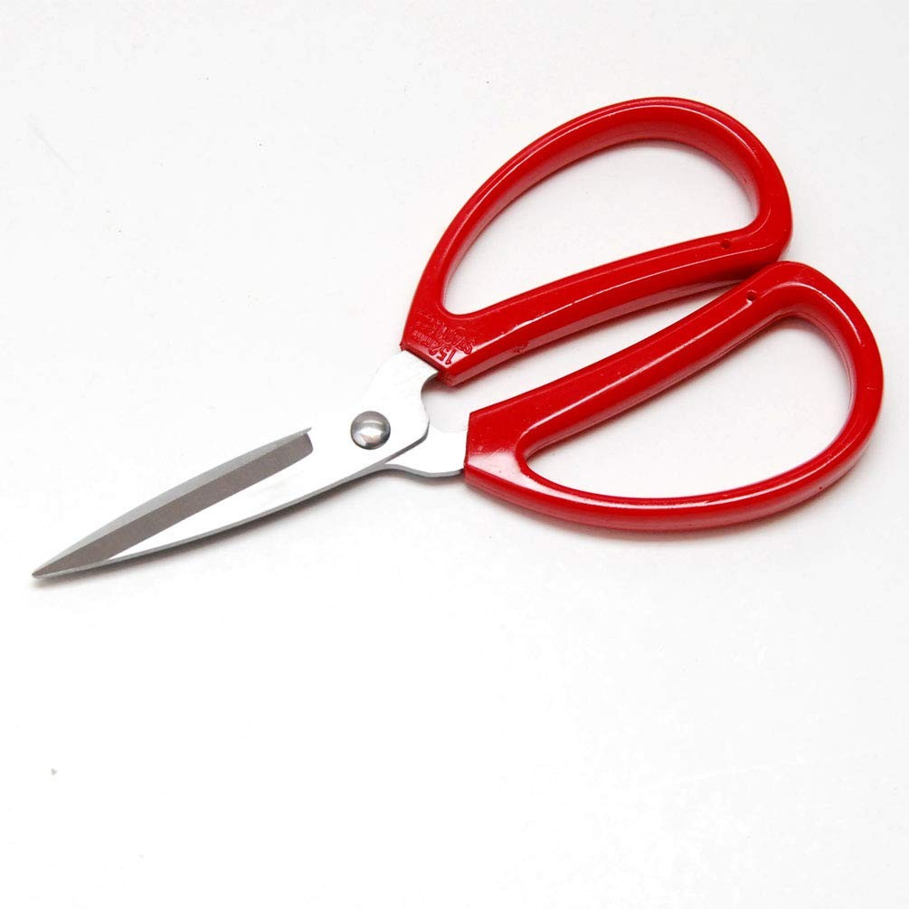 6-Inch Red Handle Multi-Purpose Scissors Sharp Stainless Steel for Cutting